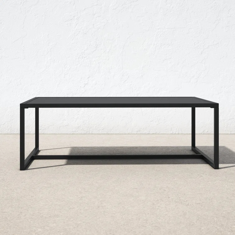 Julian All-Weather Commercial Grade Indoor/Outdoor Steel Patio Coffee Table