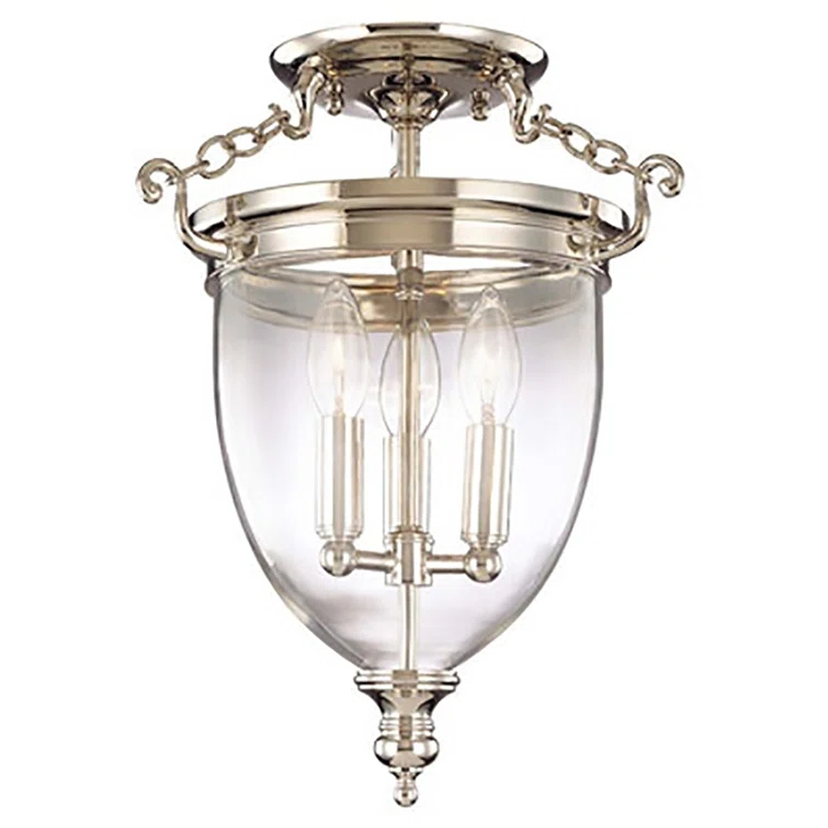 Hanover Glass Semi Flush Mount