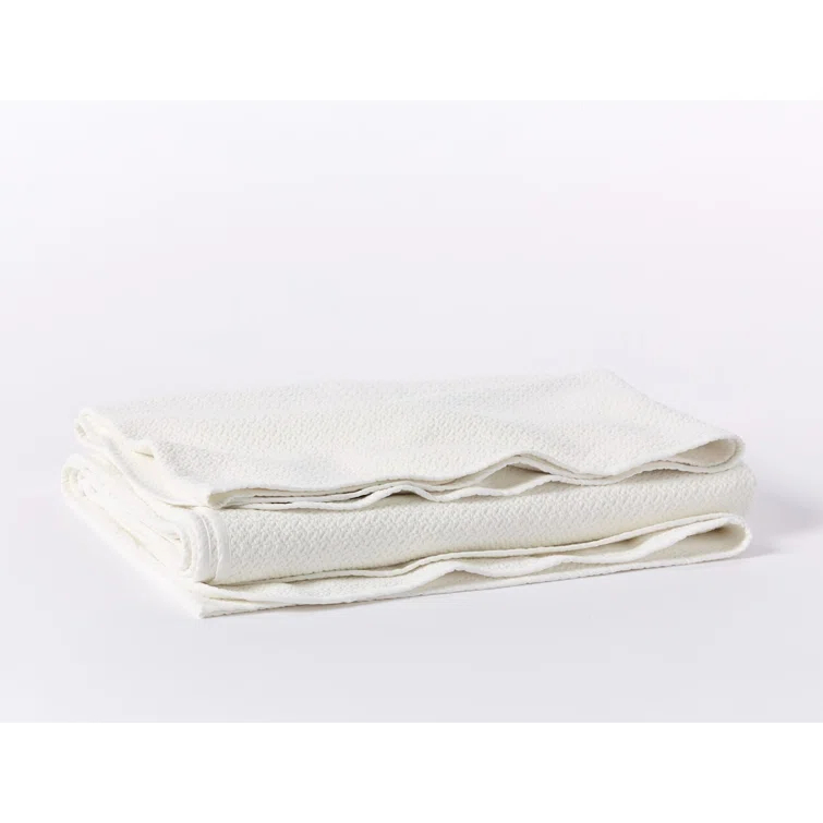 Coyuchi Honeycomb Hand Woven Throw Blanket