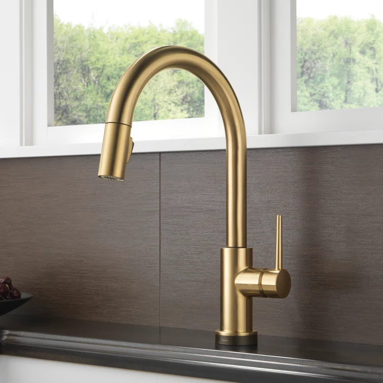 Trinsic Pull Down Sprayer Touch Kitchen Sink Faucet, Touch Control Kitchen Faucet
