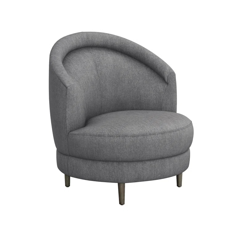 Capri Upholstered Swivel Barrel Chair