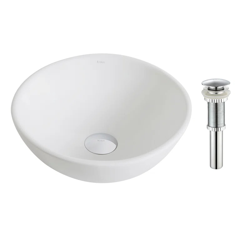 KRAUS Elavo™ Thin Ceramics Vessel Bathroom Sink