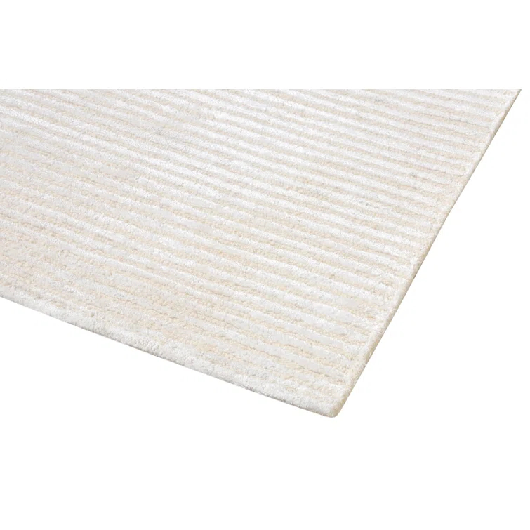 Edgy Hand Tufted Viscose Striped Rug