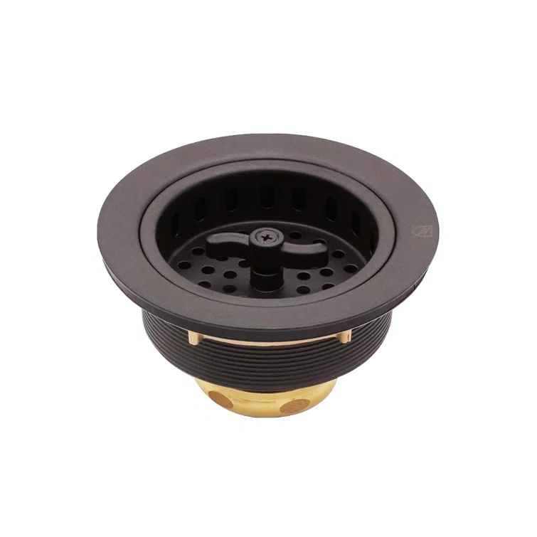 3-1/2" Wing Nut Twist Style Kitchen Sink Basket Strainer