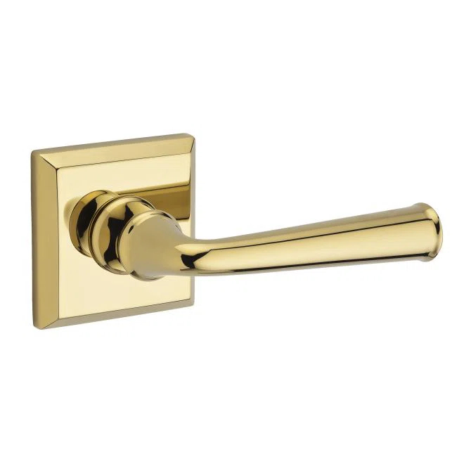 Federal Privacy Door Lever with Traditional Square Rose