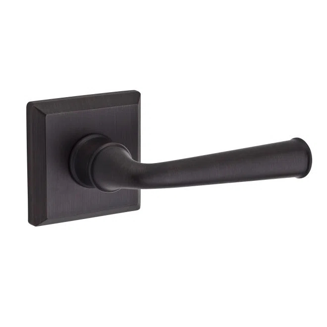 Federal Privacy Door Lever with Traditional Square Rose