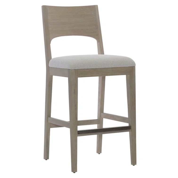 Bernhardt Solaria Upholstered Counter Stool with Solid Wood Frame