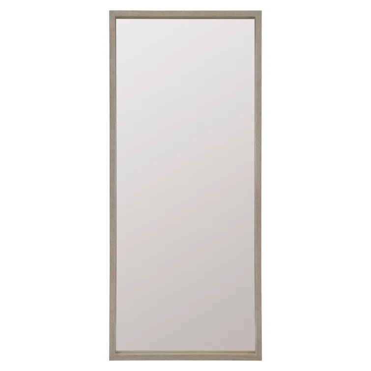 Solaria Wood Flat Wall Mirror