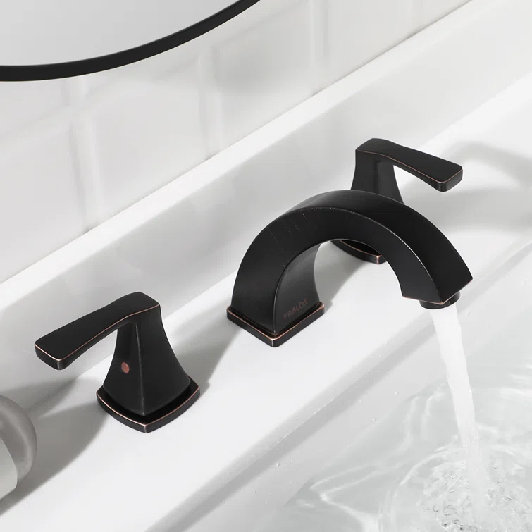 Widespread 2-handle Bathroom Faucet with Drain Assembly