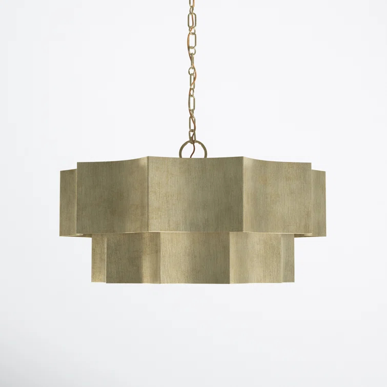 Carney 6 Light Metal Dimmable Tiered Chandelier