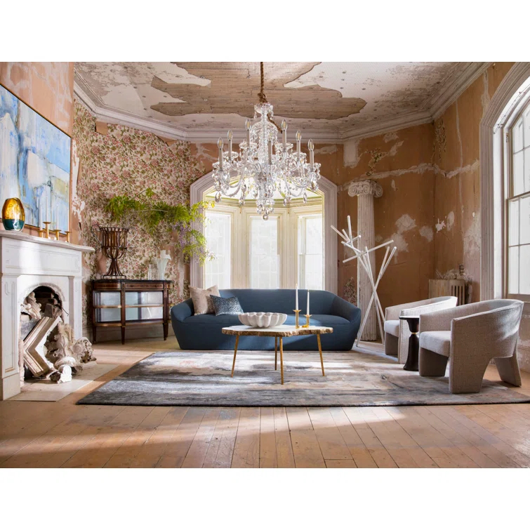 Sterling 12 - Light Glass Classic / Traditional Chandelier