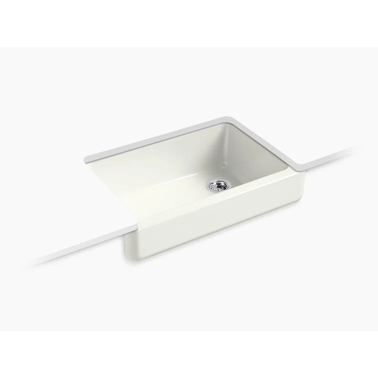 Whitehaven® Self-Trimming 32-1/2" L x 21-9/16" W x 9-5/8" Under-Mount Single-Bowl Sink with Short Apron