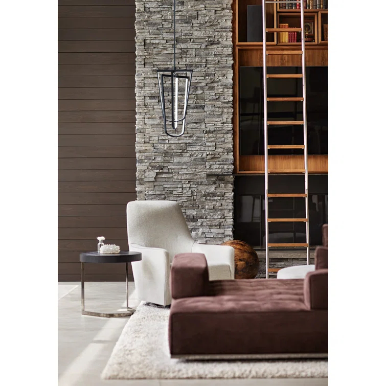 Onyx 1 - Light Black LED Unique/Statement Pendant