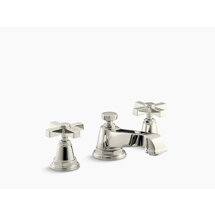 Pinstripe® Pure Widespread Bathroom Sink Faucet with Cross Handles