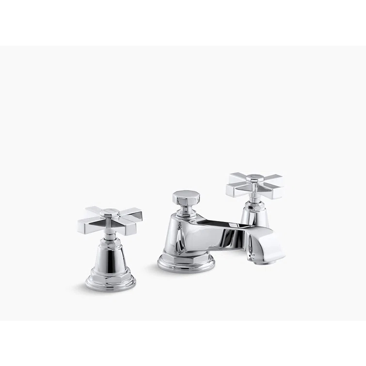 Pinstripe® Pure Widespread Bathroom Sink Faucet with Cross Handles