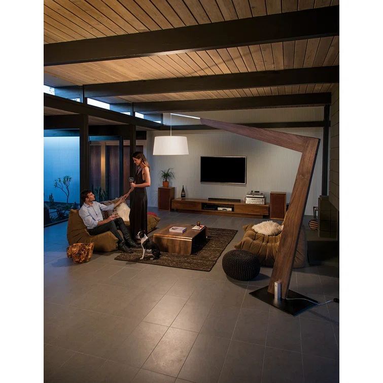 Valeo 97'' Brown Task Floor Lamp