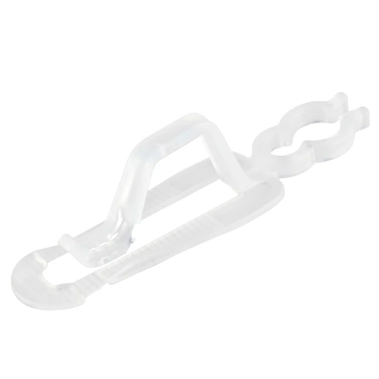 Set of 50 Clear Outdoor Universal Christmas Light Clips - 3.5"