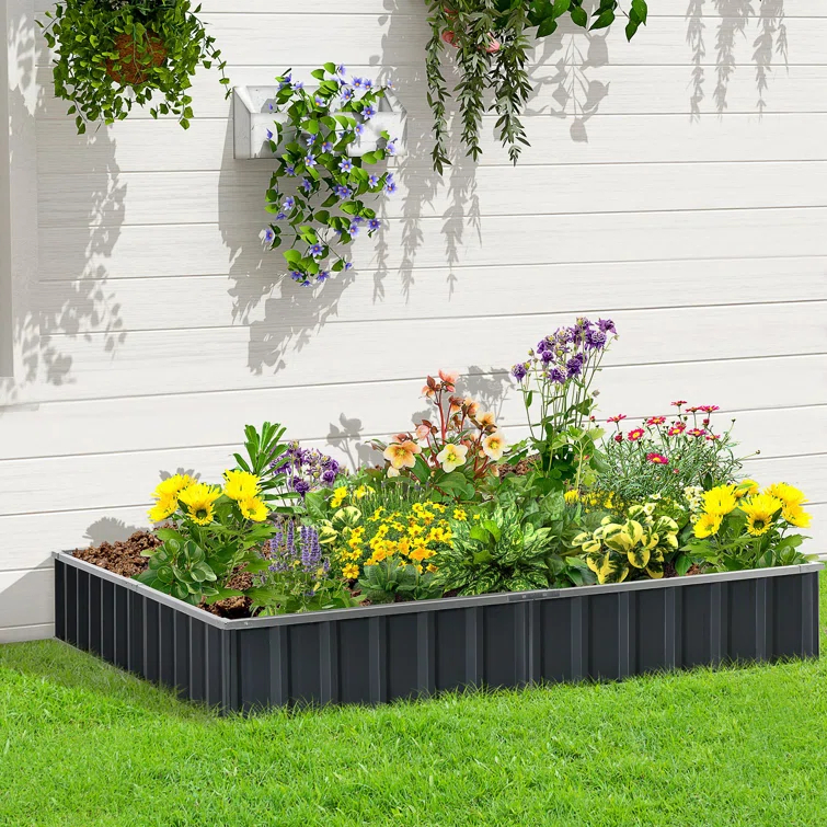 Outsunny Metal Planter Box
