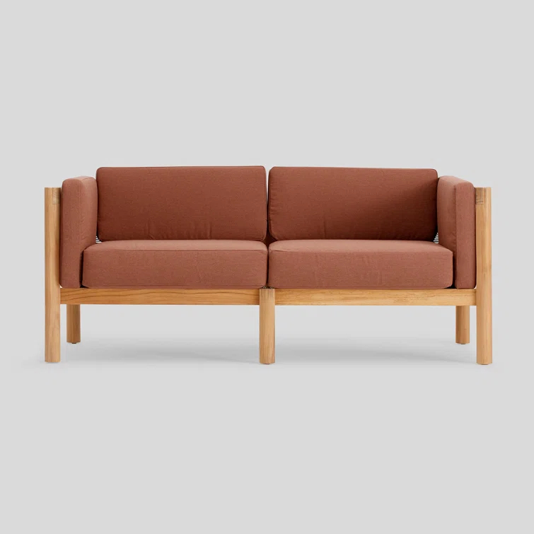 Haven Teak Outdoor Sofa with Sunbrella Cushions