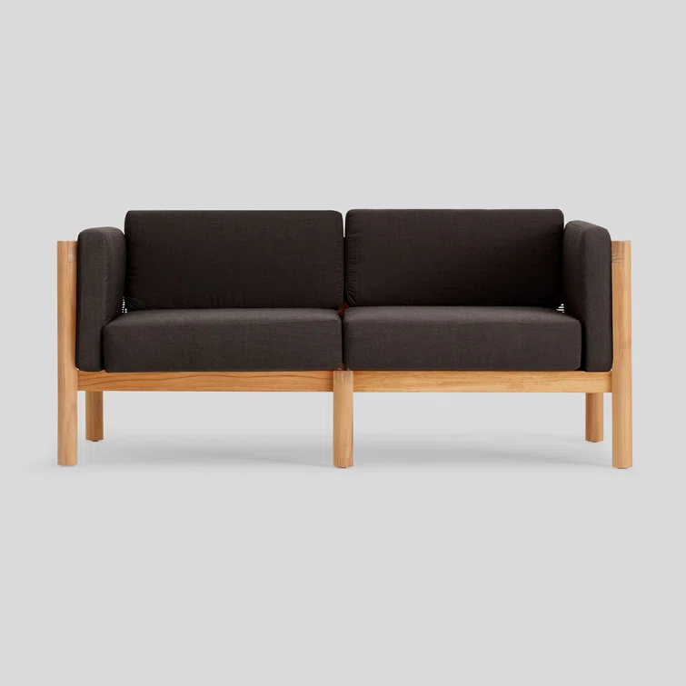 Haven Teak Outdoor Sofa with Sunbrella Cushions