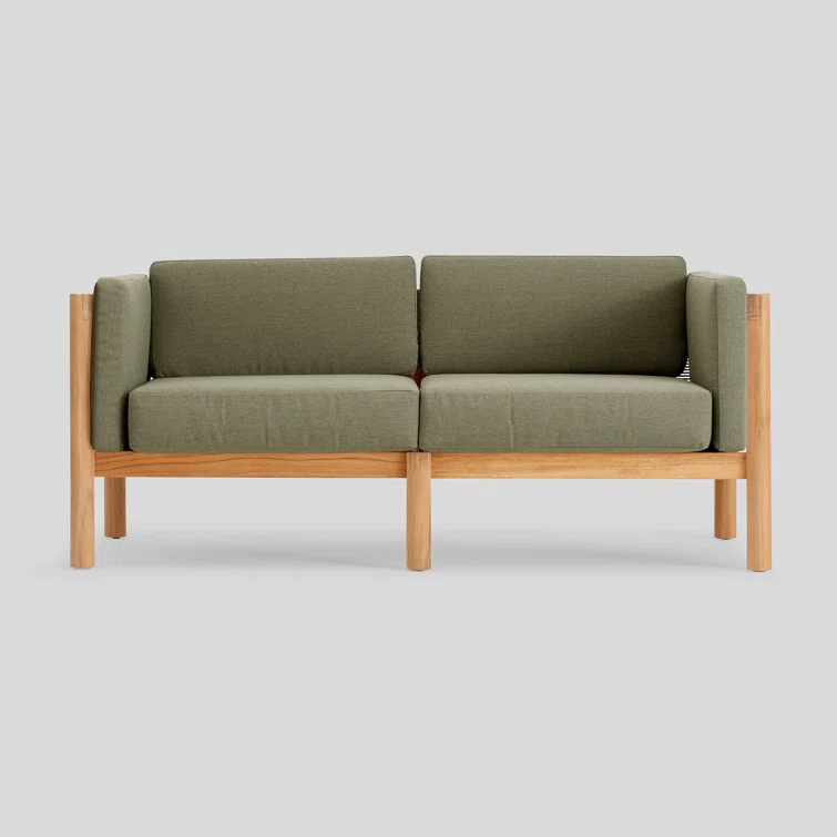 Haven Teak Outdoor Sofa with Sunbrella Cushions