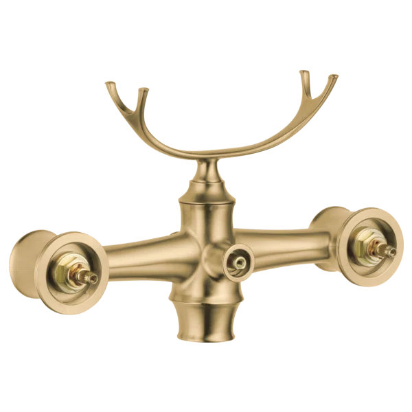 Luxe Gold Polished Nickel Brass Freestanding Tub Filler
