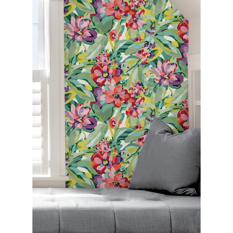 Belles Fleurs Peel & Stick Floral Roll