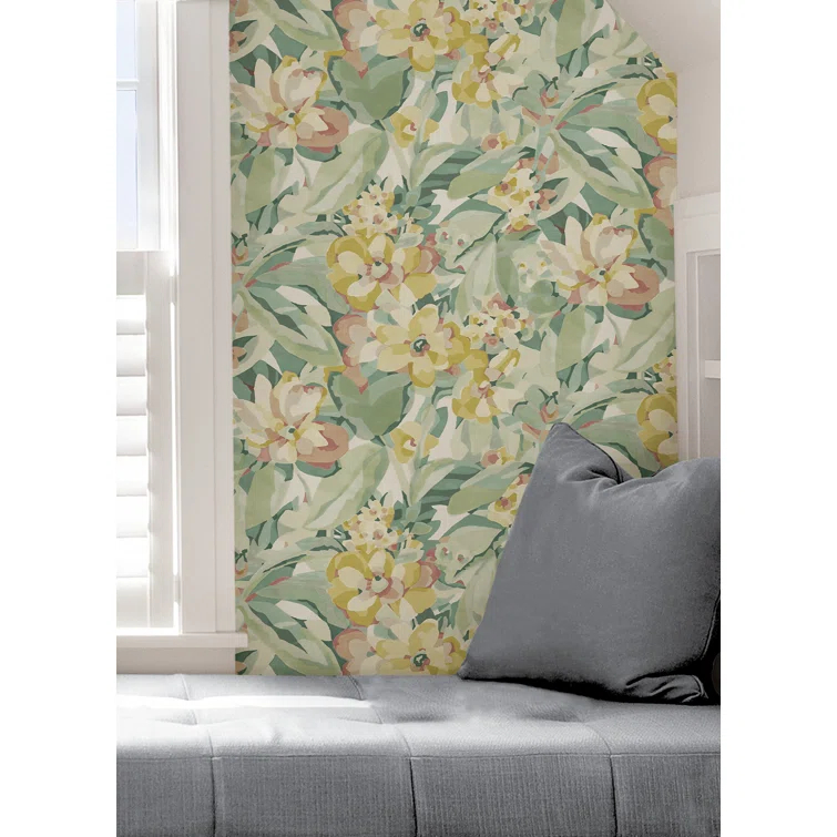 Belles Fleurs Peel & Stick Floral Roll