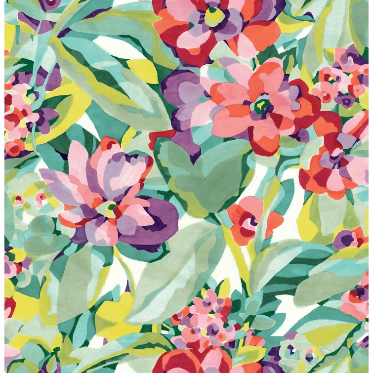 Belles Fleurs Peel & Stick Floral Roll
