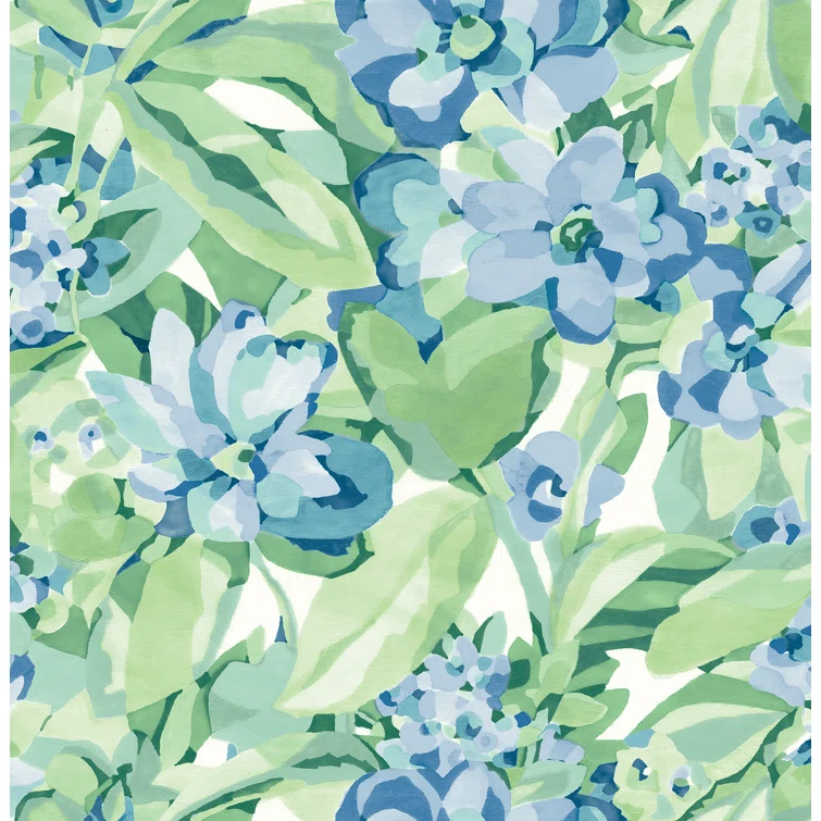 Caroline et Bettina Belles Fleurs Peel & Stick Floral Roll