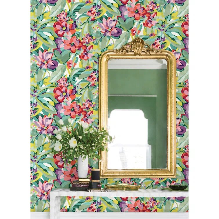 Belles Fleurs Peel & Stick Floral Roll