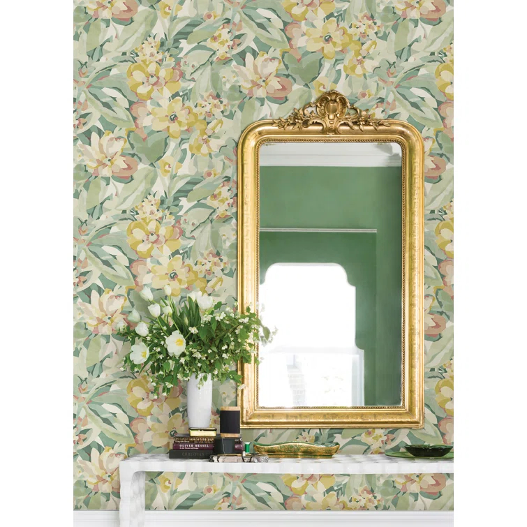 Belles Fleurs Peel & Stick Floral Roll