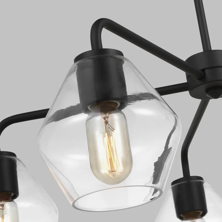 Rooks 5 Light Metal Dimmable Sputnik Chandelier