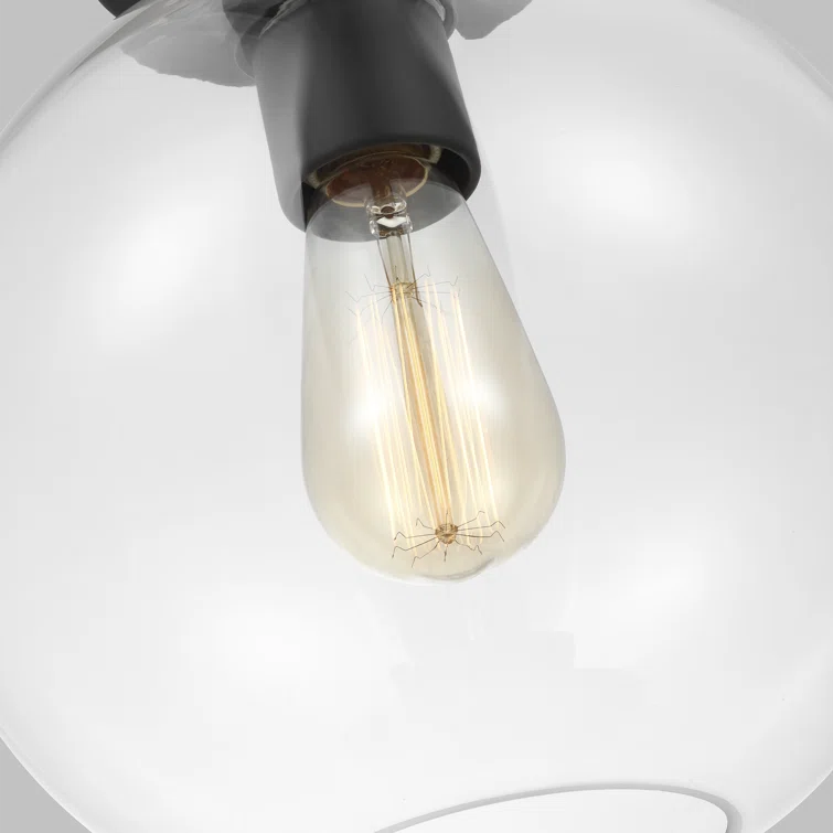 Childerley Single Light Glass Semi Flush Mount