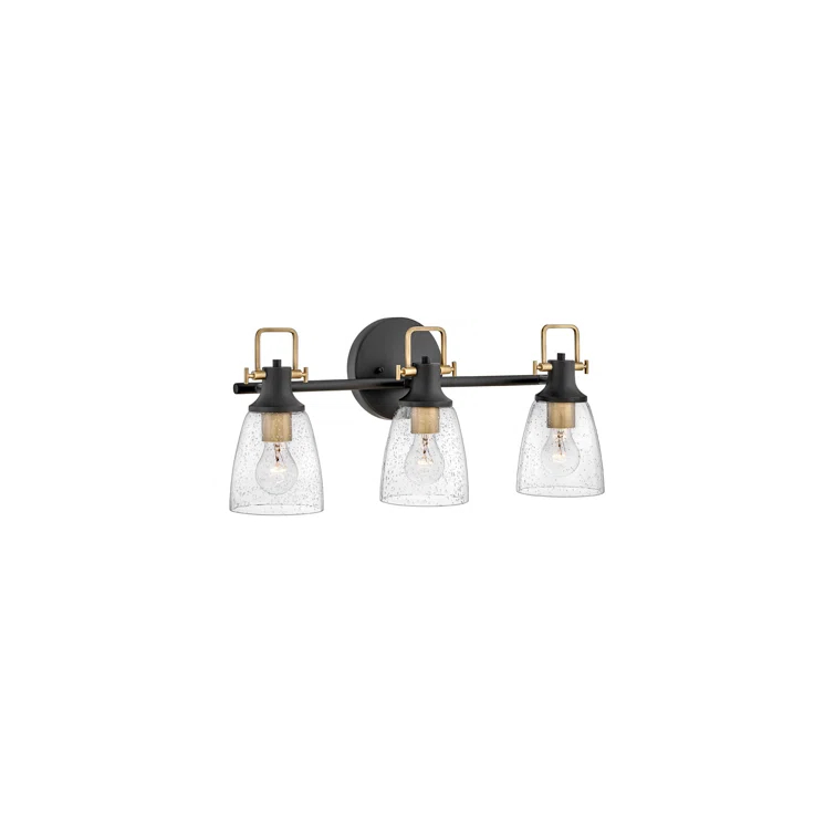 Easton 3-Light Dimmable Black Vanity light
