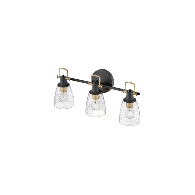 Easton 3-Light Dimmable Black Vanity light