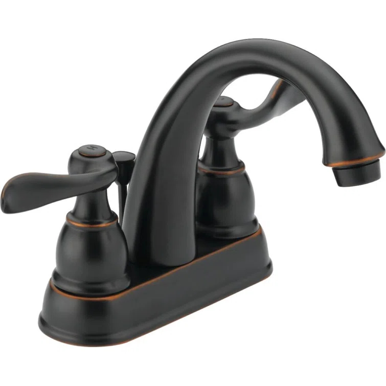 Windemere Centerset Bathroom Faucet with Drain Assembly, 2-handle Bathroom Sink Faucet