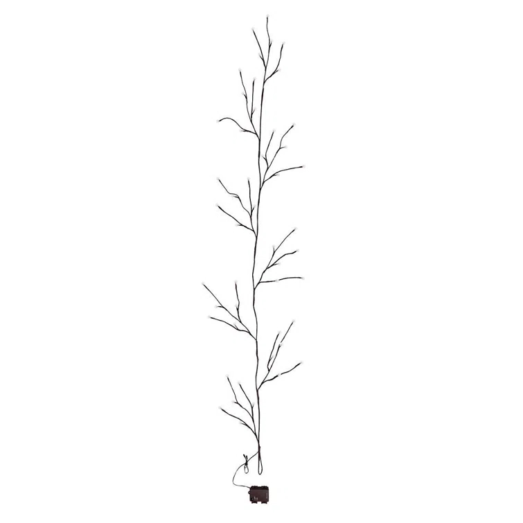 Plow & Hearth 16'' in. Lighted Faux Birch Garland