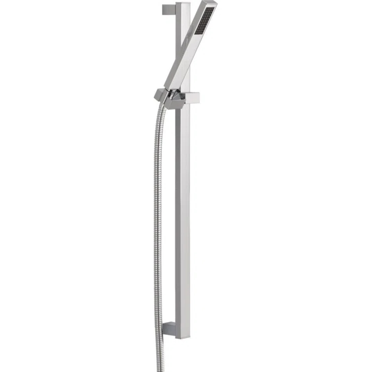 Vero Single Spray Hand Shower with Slide Bar, Handheld Shower Head, Slide Bar Hand Shower 1.75 GPM