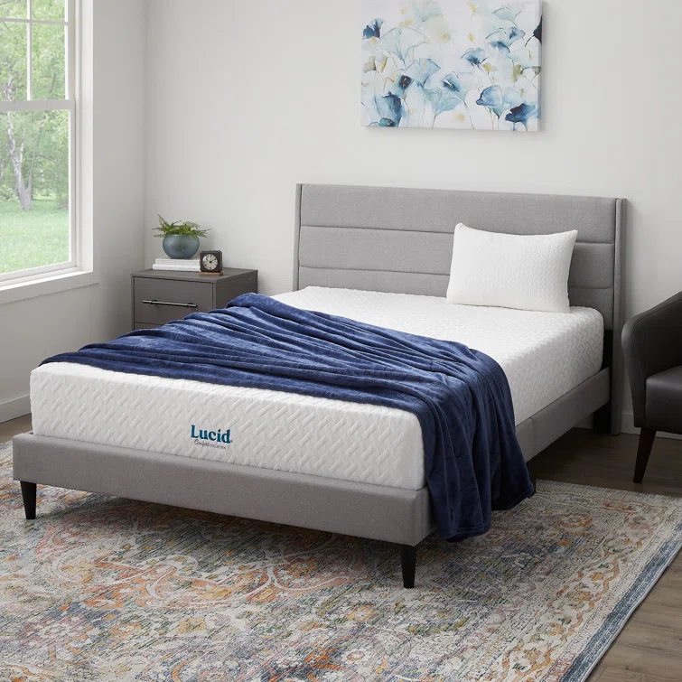 LUCID Medium Cooling Gel infused Memory Foam Mattress