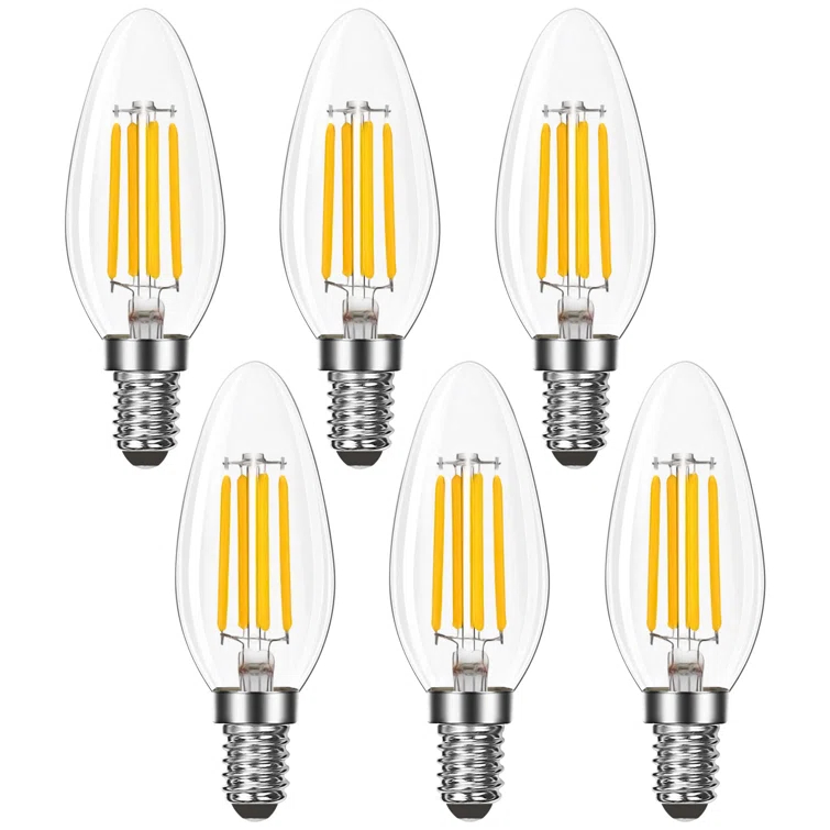 7 Watt (100 Watt Equivalent), B11 LED, Dimmable Candle Light Bulb, E12/Candelabra Base