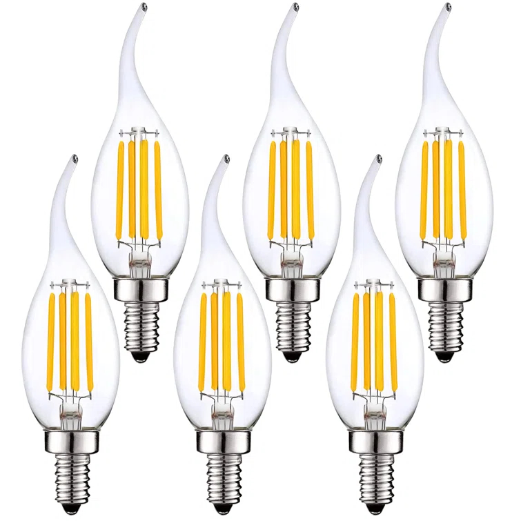 7 Watt (100 Watt Equivalent), CA11 LED, Dimmable, Natural White (3500K), E12/Candelabra Base