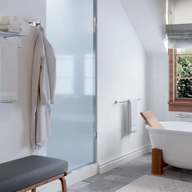 Latitude II Wall Mounted Towel Rack | Hotel Style Stainless Steel Towel Rack with Towel Bar