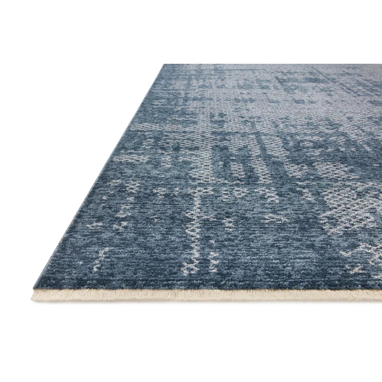 Vance Abstract Denim/Dove Area Rug