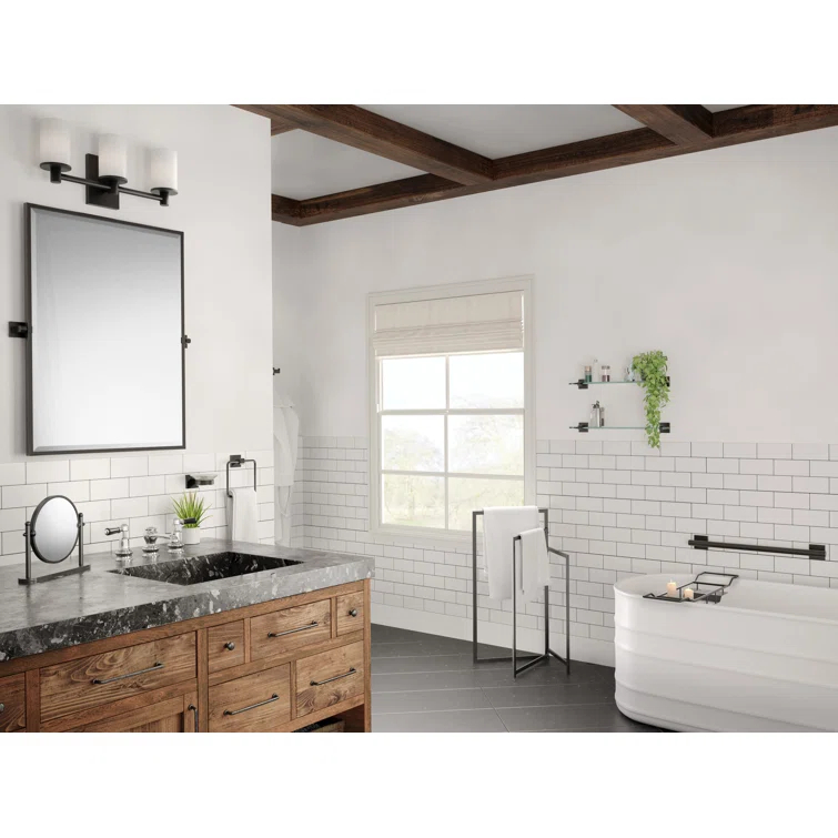 Elevate Wall Mount Glass Shelf | Tempered Curved Glass Shelf