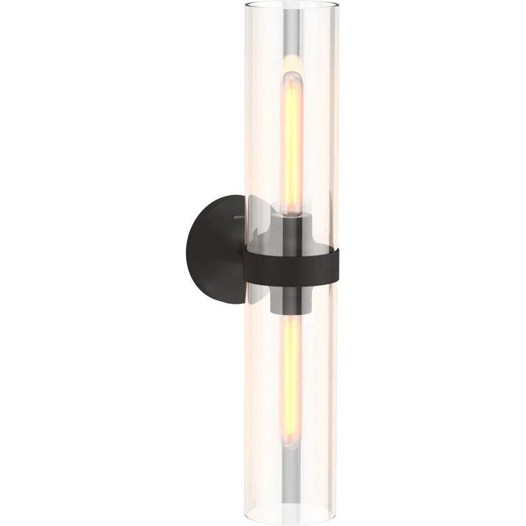 Purist™ 2 Light Indoor Bathroom Vanity Light Fixture, UL Listed