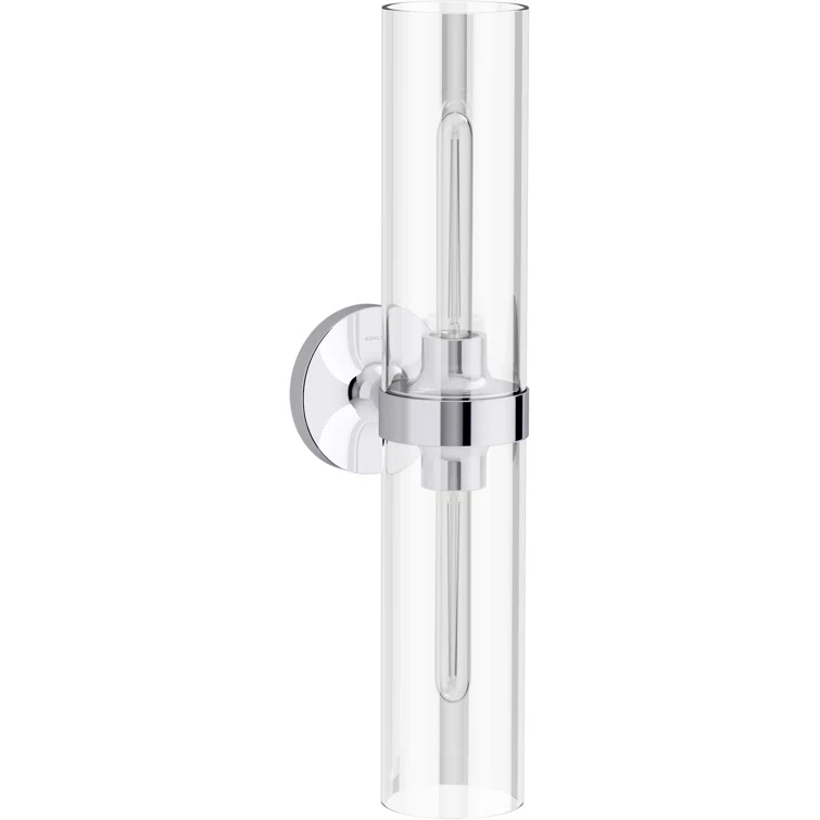 Purist™ 2 Light Indoor Bathroom Vanity Light Fixture, UL Listed