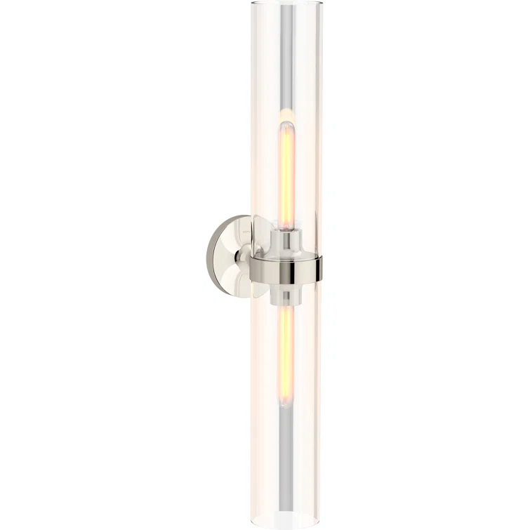 Purist™ 2 Light Indoor Bathroom Vanity Light Fixture, UL Listed
