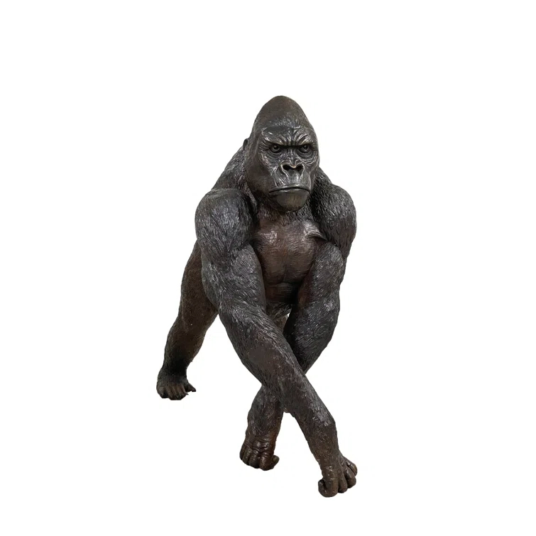 Metropolitan Galleries Bronze Gorilla Sculpture