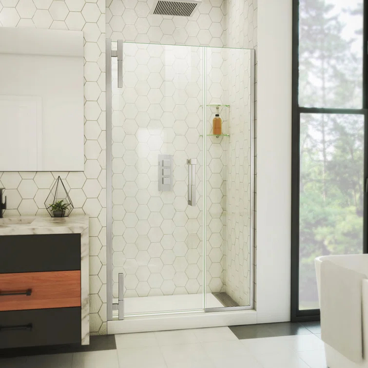 DreamLine Ascend 40 1/2-41 1/2 in. W x 72 in. H Frameless Pivot Shower Door